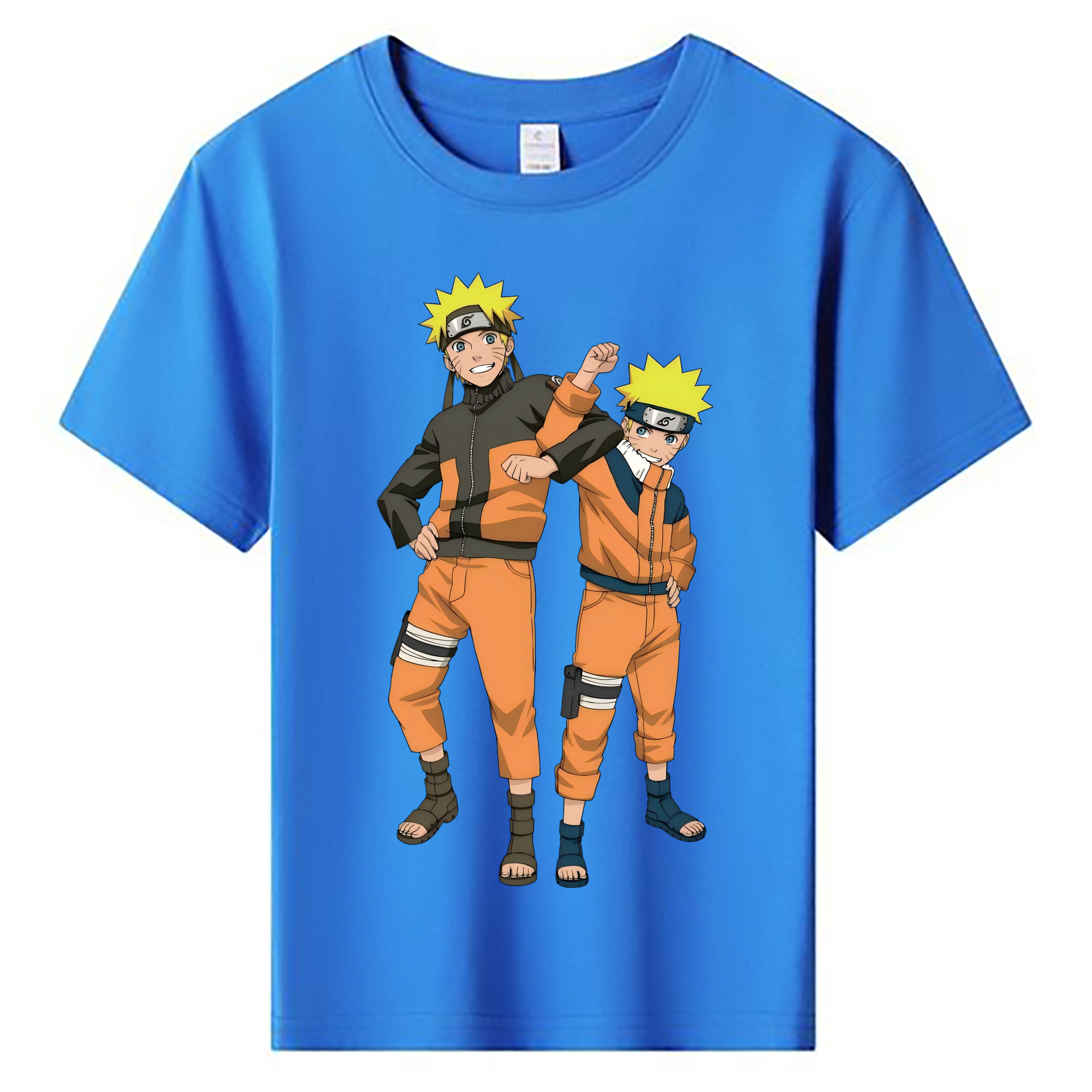 （画像用） NARUTO -ナルト- うずまき ナルト Uzumaki Naruto 綿100％キッズTシャツ（フロントプリント）